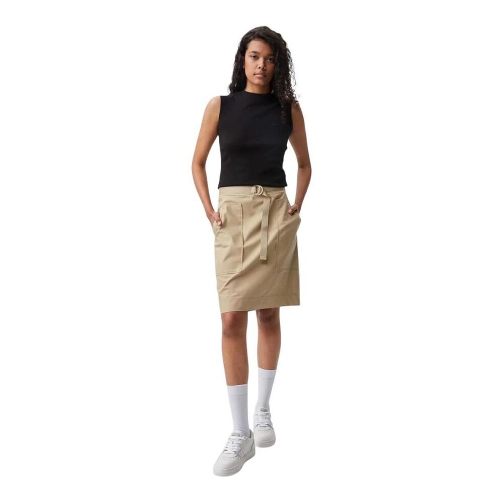 Lacoste Women's Tan and Cream Skirt